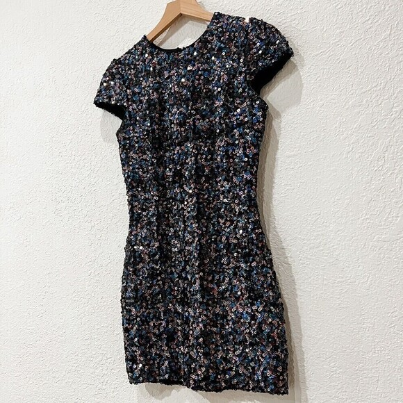 Dress the Population Sequin Mini Bodycon Dress Size Medium - Picture 6 of 7
